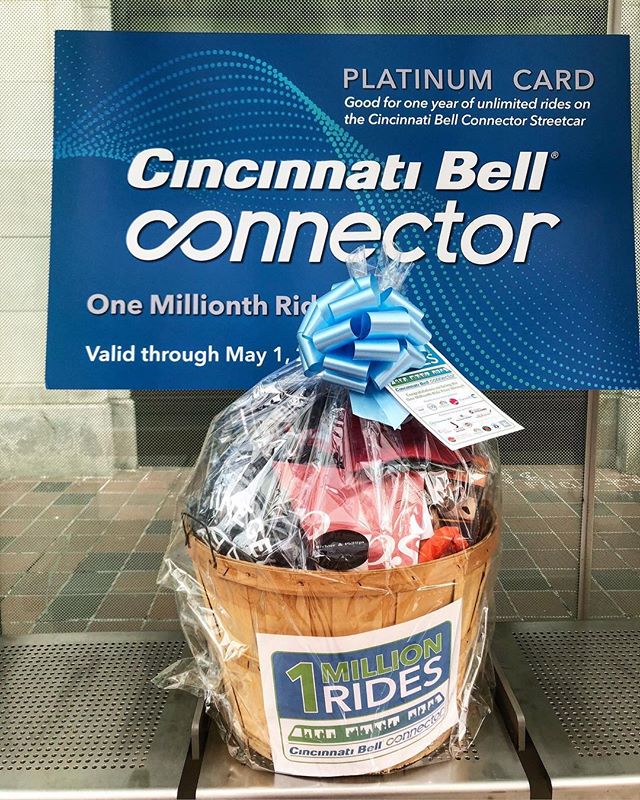 Friday the 13th is feelin' lucky. We're on the lookout TODAY for our lucky Millionth ride prize winner. Could it be you? 
Prize package includes gifts from: @broadwaycincy, @cincycyclones, @cincyshakes, @cincycac, @primecincy, @reds, @richterphillips_watches, @downtowncincy, @findlaymarket, @rhinegeist, @21chotels
